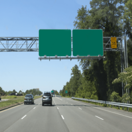 Overhead Highway Signs