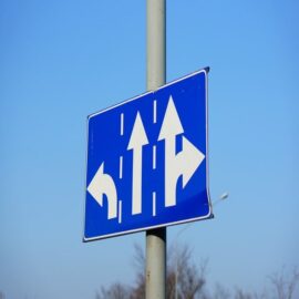 Multi-Lane Direction Signs